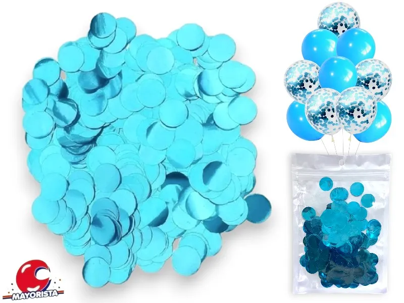 [4117] CONFETTI METAL CELESTE X 10 GRS (YJ0560) YJ IMPORT
