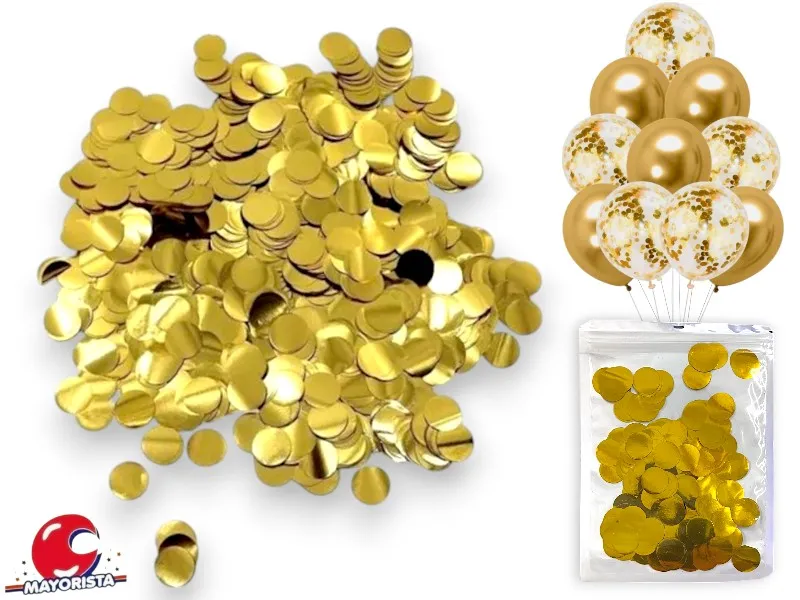 [4092] CONFETTI METAL DORADO X 10 GRS (YJ0560) YJ IMPORT