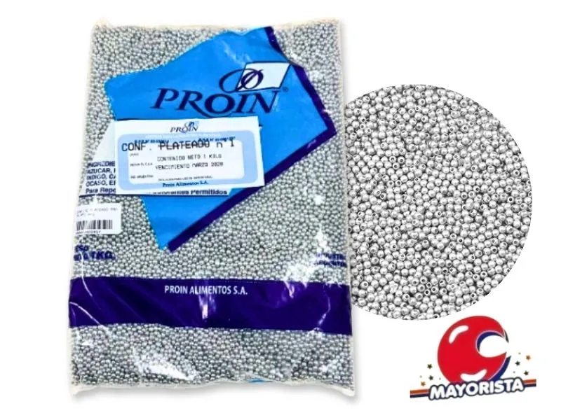 [22457] CONFITE PLATEADO N1 X 1 KG - PROIN