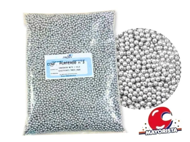 [22459] CONFITE PLATEADO N3 X 1 KG - PROIN