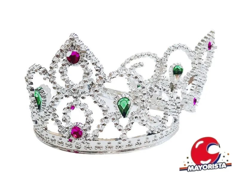 CORONA PRINCESA PLATA C/PIEDRAS NUEVA (YJ0305/Y2653-127) YJ IMPORT