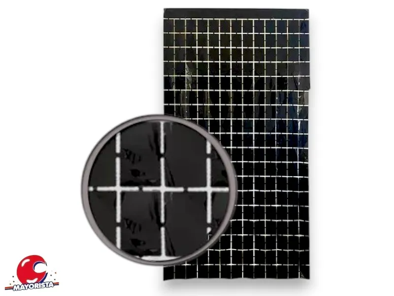 CORTINA SHIMMER PANEL NEGRA (Y1950-121) CHG