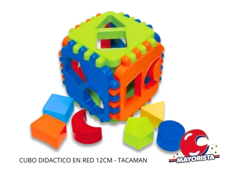 [1510] CUBO DIDACTICO EN RED 12CM - TACAMAN