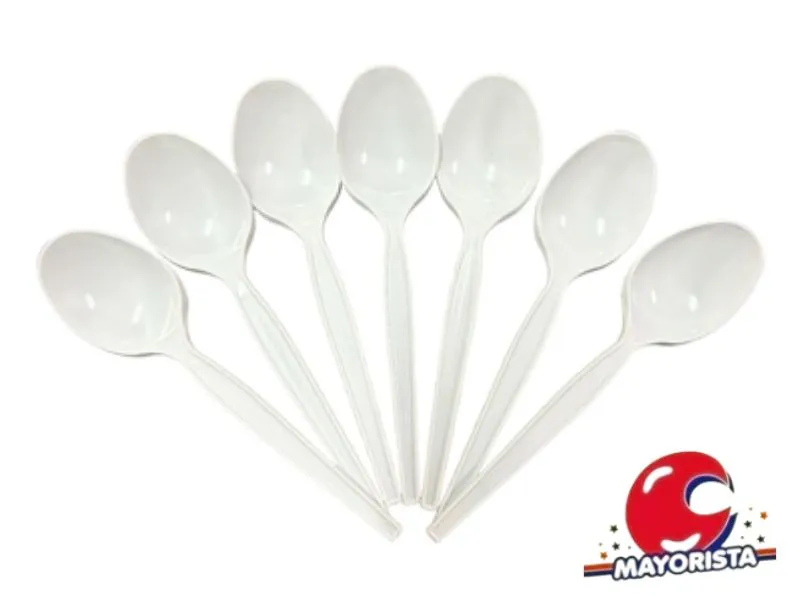 [2241] CUCHARITAS BLANCAS/COLOR X 10 - CHICHE PLAST