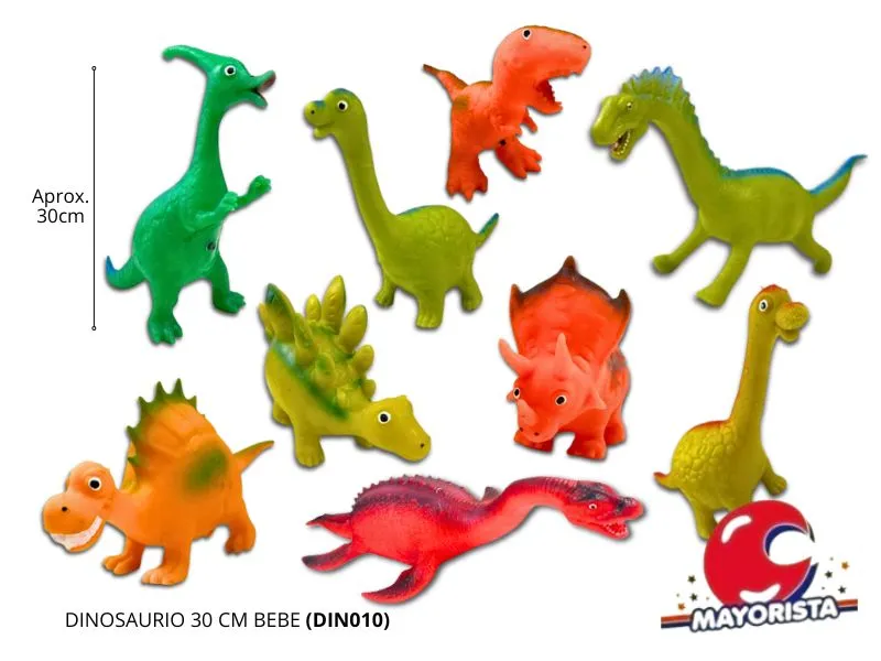 [1469] DINOSAURIO 30 CM BEBE (DIN010) CABADIN