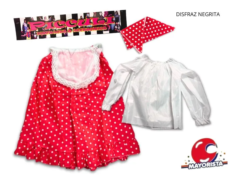 DISFRAZ NEGRITA T8/T10 (2157/2158) PICCULI