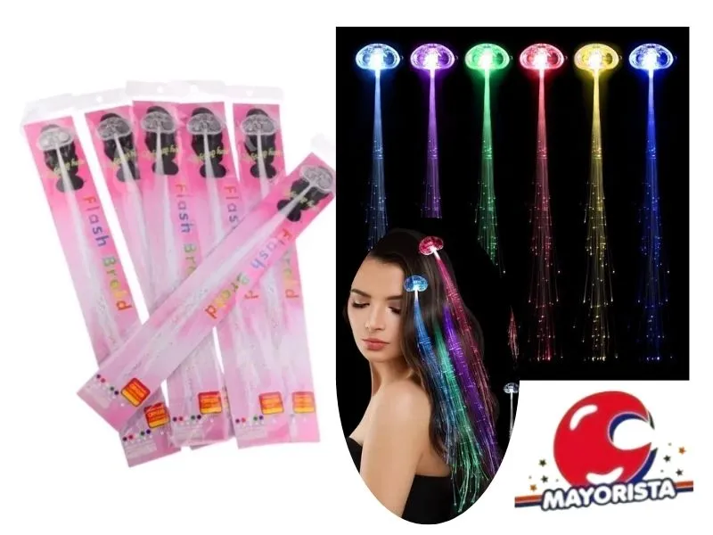 [3273] EXTENSION PELO C/LUZ LED X1 (YJ0260/ZLE-CO-09-01) YJ IMPORT