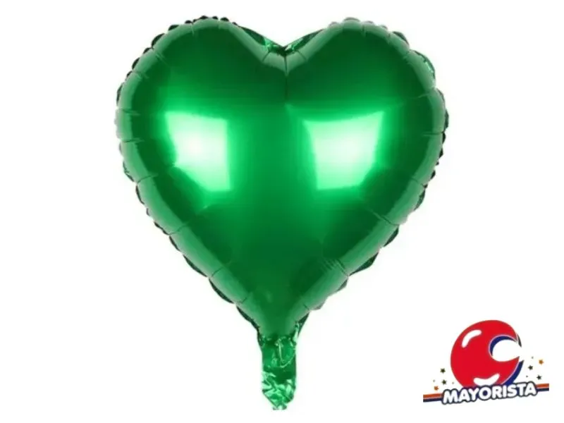 GLOBO MYLAR 18 CORAZON VERDE (45CM) LCOST