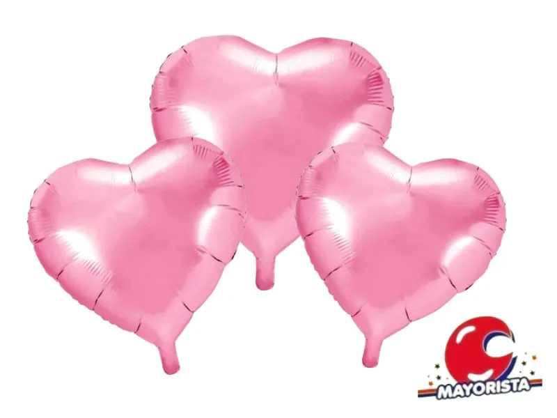 [2827] GLOBO MYLAR 5 CORAZON ROSA (12CM) ERIK