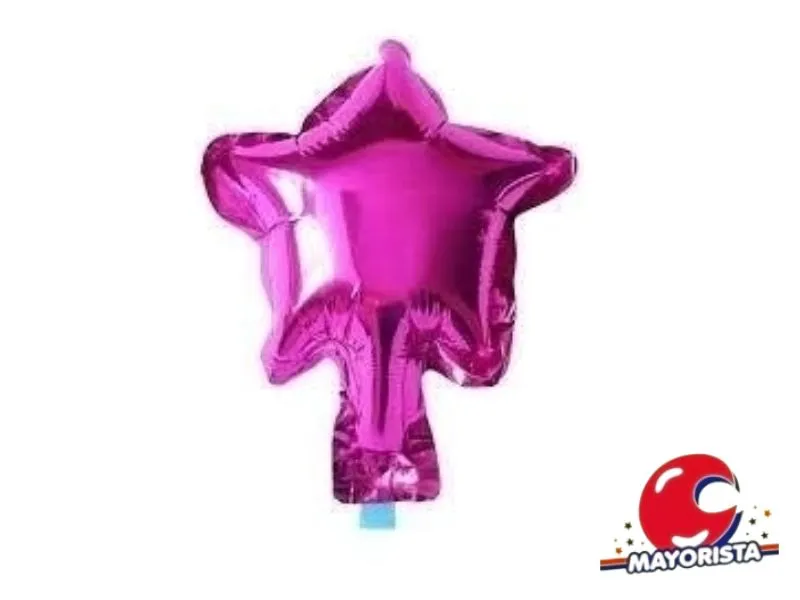 GLOBO MYLAR 5 ESTRELLA FUCSIA (12CM) ERIK