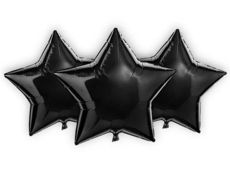 [6177] GLOBO MYLAR 5 ESTRELLA NEGRA (12CM) ERIK