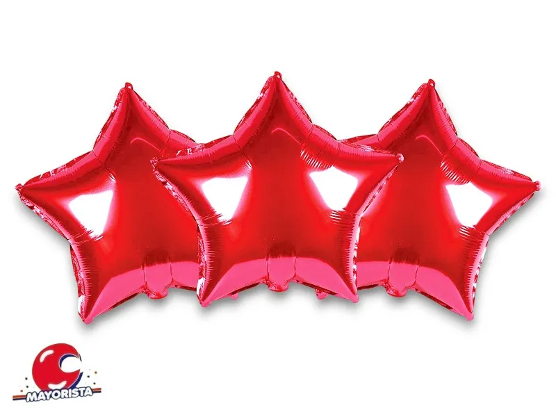 [6188] GLOBO MYLAR 5 ESTRELLA ROJA (12CM) ERIK