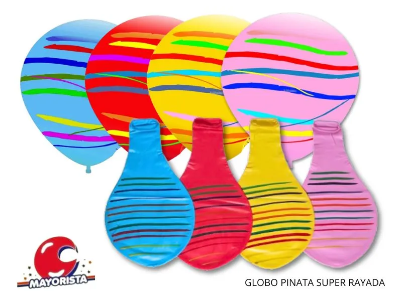 GLOBO PINATA SUPER RAYADA - TUKY