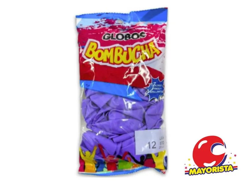 GLOBOS 12 X 25 STANDARD LILA BOMBUCHA