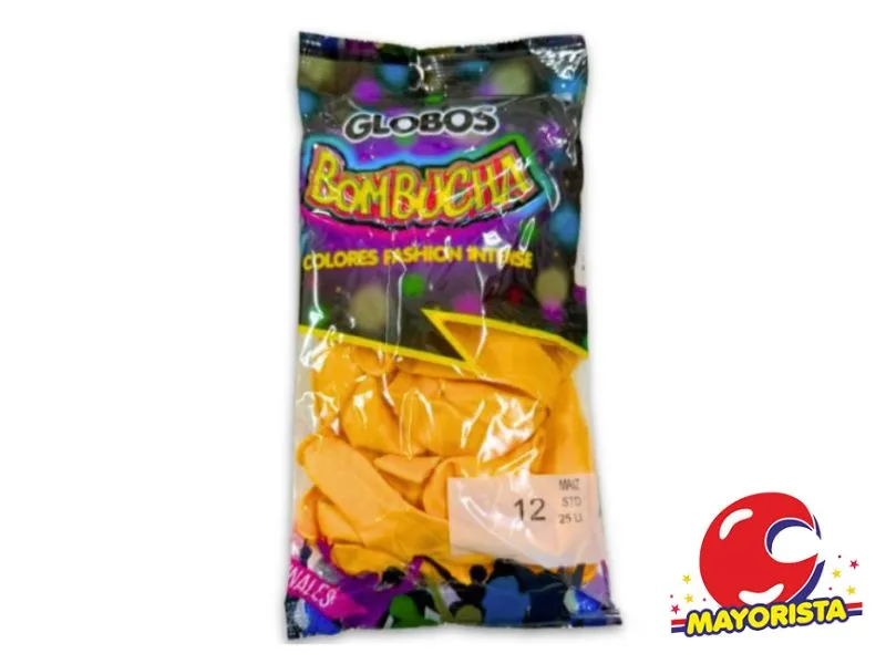 GLOBOS 12 X 25 STANDARD MAIZ BOMBUCHA