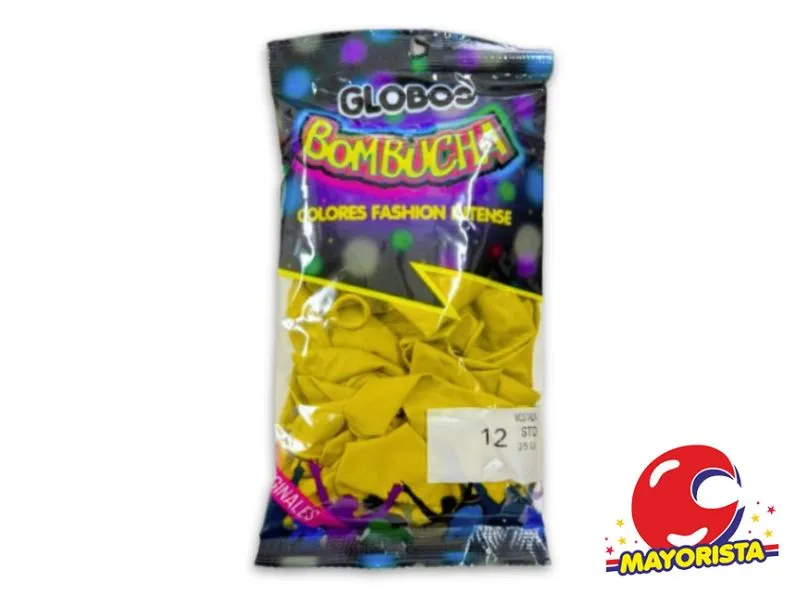 GLOBOS 12 X 25 STANDARD MOSTAZA BOMBUCHA