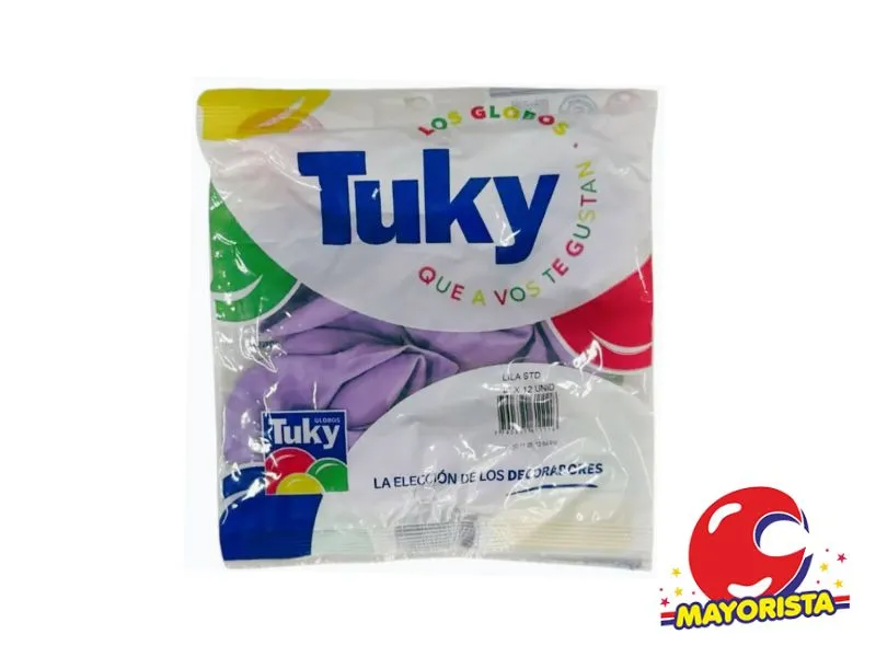 GLOBOS 9 X 25 STANDARD LILA - TUKY