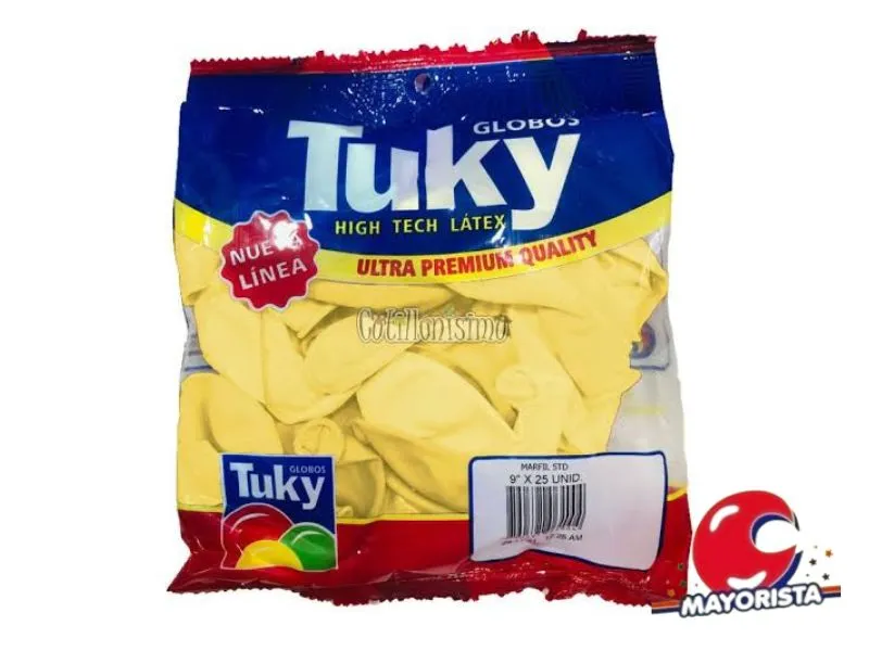 GLOBOS 9 X 25 STANDARD MARFIL - TUKY