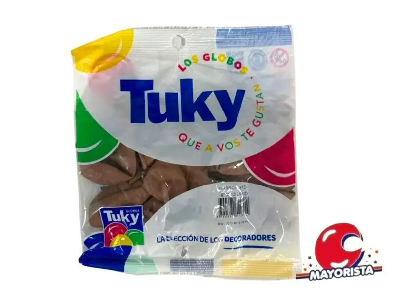 GLOBOS 9 X 25 STANDARD MARRON - TUKY