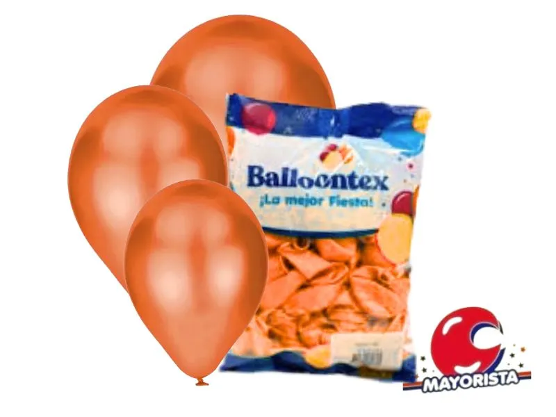 GLOBOS 9 X 50 PERLADO NARANJA - BALLOONTEX