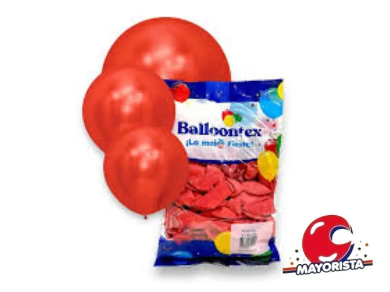 GLOBOS 9 X 50 PERLADO ROJO - BALLOONTEX
