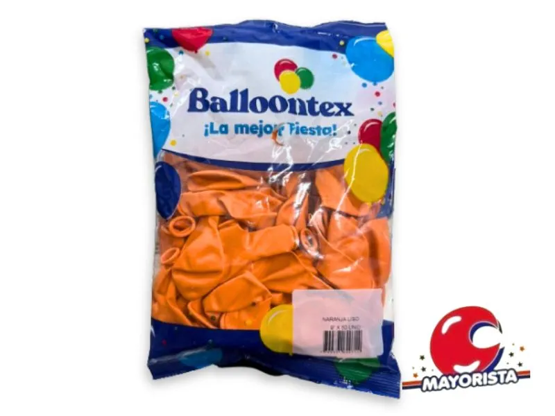 GLOBOS 9 X 50 STANDARD NARANJA - BALLOONTEX