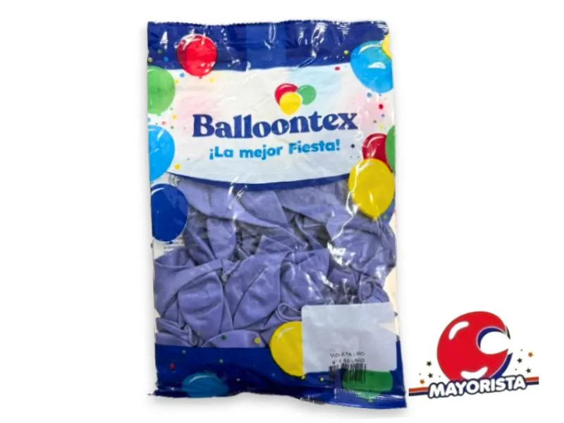 GLOBOS 9 X 50 STANDARD VIOLETA - BALLOONTEX