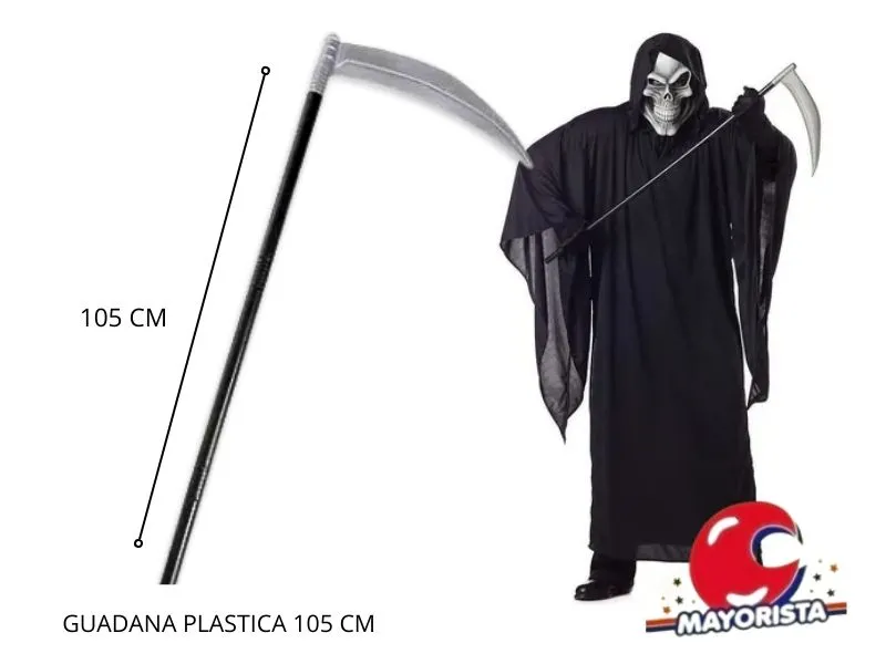 [4209] GUADANA PLASTICA 105 CM HALLOWEEN - ADRIANA