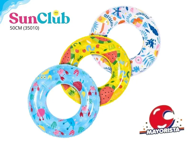 [6920388667012] INFLABLE ARO SALVAVIDAS 50 CM VARIOS MOTIVOS (35010) SUN CLUB