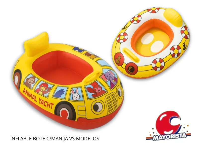 INFLABLE BOTE PASAPIE C/MANIJA VS MODELOS SAN LI TOYS (DD80451/INFA007) - SOL