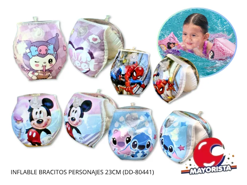 INFLABLE BRACITOS PERSONAJES 23CM (DD-80441) - SOL