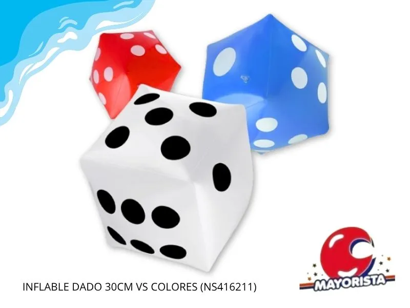 INFLABLE DADO 30CM VS COLORES (NS416211) SHIPY