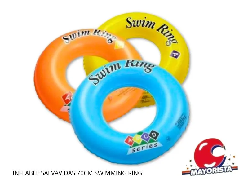 INFLABLE SALVAVIDAS 70CM SWIMMING RING (DD-9342/INFA012) - SOL