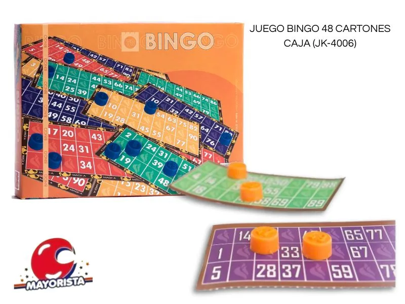 [7798130320275] JUEGO BINGO 48 CARTONES CAJA (JK-4006) MAGIKA
