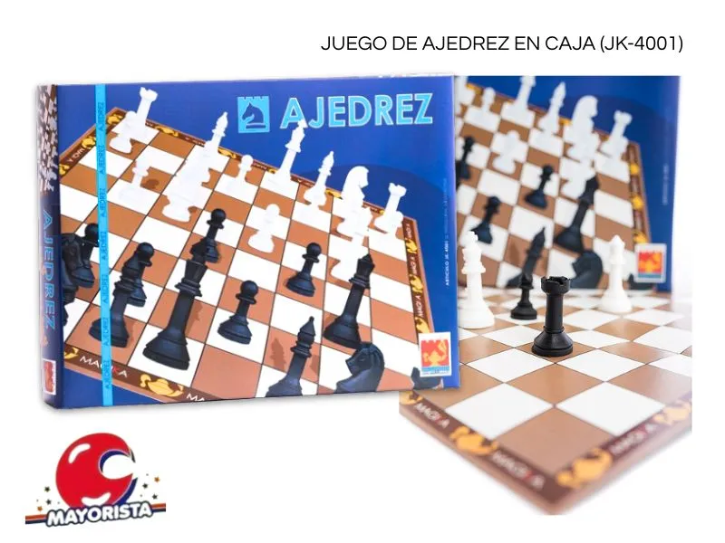 [7798130320220] JUEGO DE AJEDREZ EN CAJA (JK-4001) MAGIKA