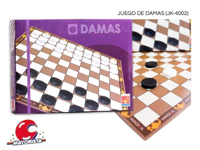 [7798130320237] JUEGO DE DAMAS (JK-4002) - MAGIKA