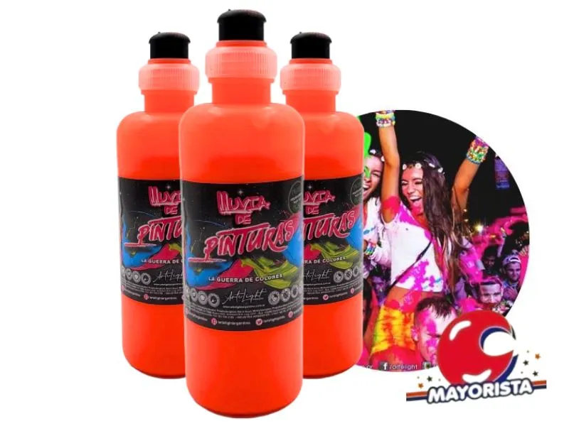 LLUVIA DE PINTURAS NARANJA FLUO X 250 CC (0326) ARTELIGHT