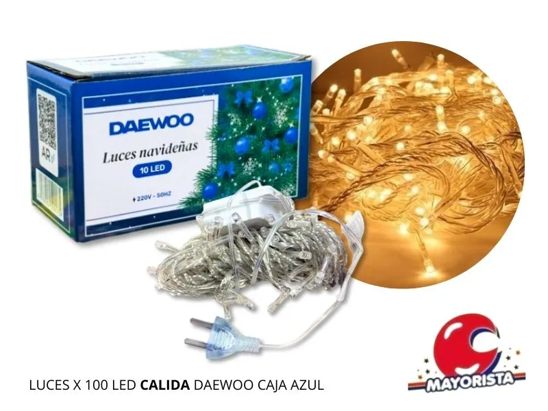LUCES X 100 LED CALIDA DAEWOO CAJA AZUL - LCOST