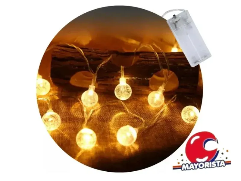 LUCES X 20 BOLITAS TRANSPARENTES CALIDA PILAS AA (ZLE-860-2CA) ERIK