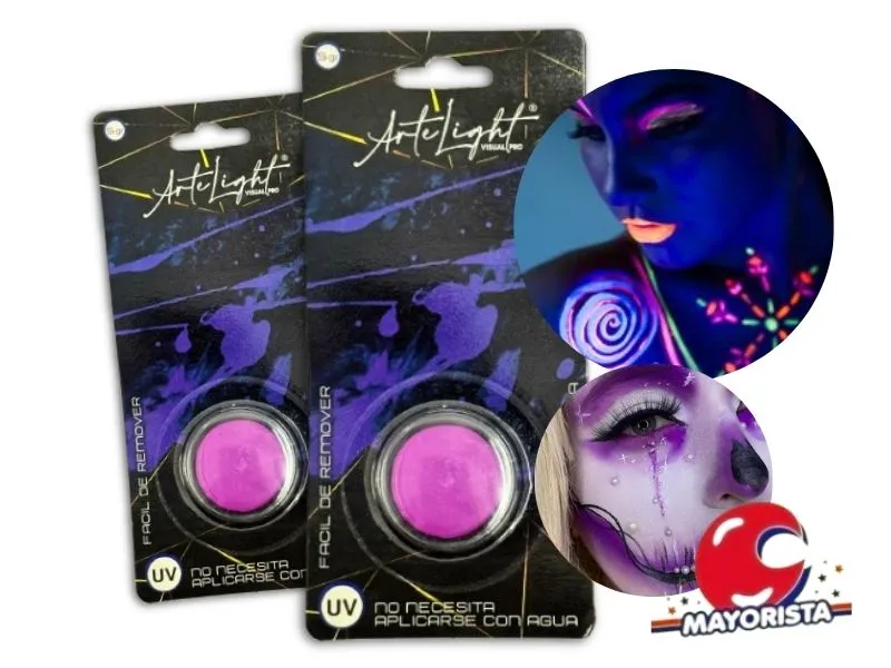 MAQUILLAJE ARTISTICO X 1 VIOLETA FLUO 5 GRS (5048) ARTELIGHT