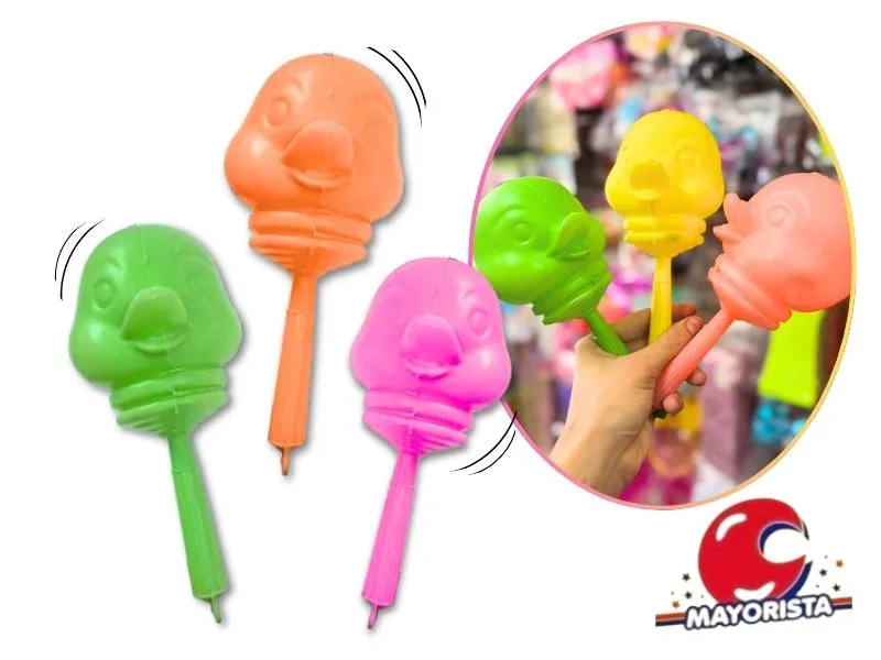 MARACA X 1 PATITO - CHICHE PLAST