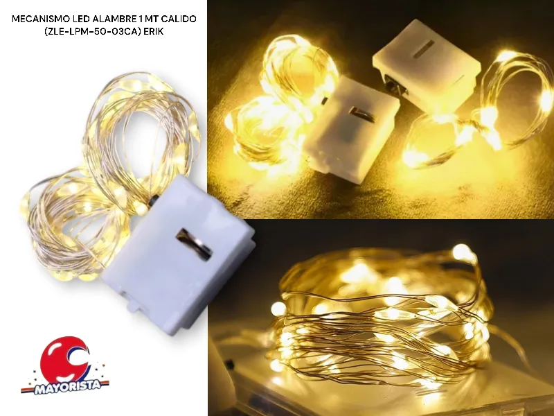 MECANISMO LED ALAMBRE 1 MT CALIDO (ZLE-LPM-01CA/YJ0669) YJ IMPORT