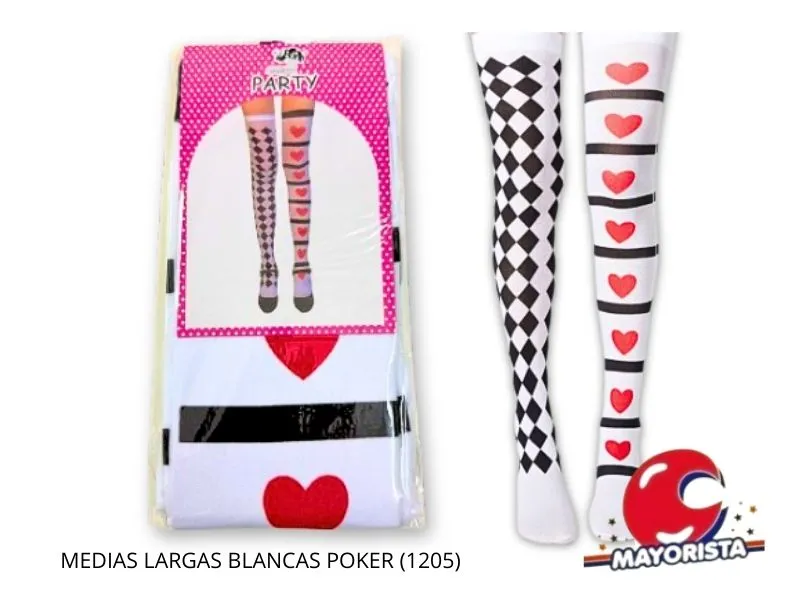 MEDIAS LARGAS BLANCAS POKER (1205) ERIK