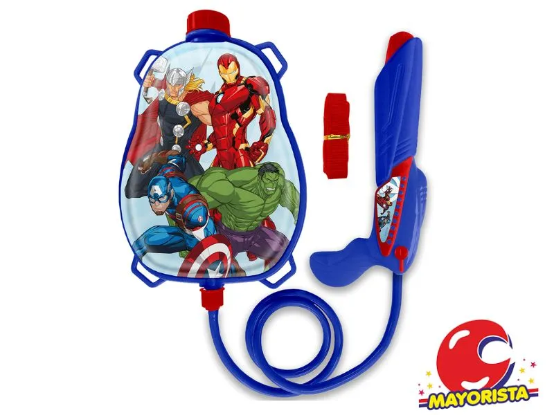 [7453077221749] MOCHILA LANZA AGUA AVENGERS 42X33 (8558) KADA
