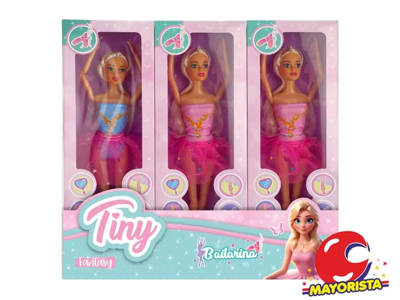 [7453105000766] MUNECA BAILARINA TINY CAJA 33X12 (55029) KADA