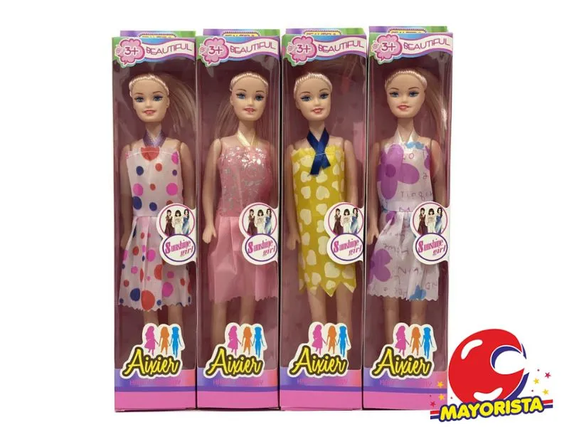 [7450077123745] MUNECA FLACA AIXIER EN CAJA 29X6.5 (50464) KADA