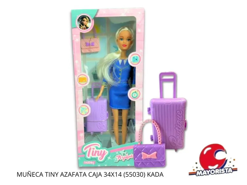 [7453105021358] MUNECA TINY AZAFATA CAJA 34X14 (55030) KADA