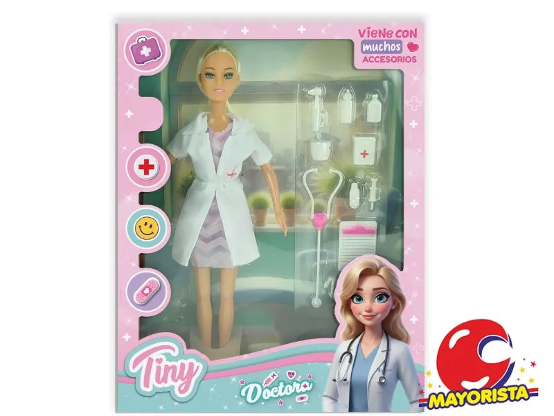 MUNECA TINY DOCTORA C/ACCESORIOS CAJA 33X26 (53499) KADA