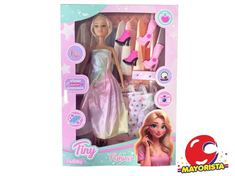 MUNECA TINY FANTASY FASHION CAJA 33X23 (53397) KADA