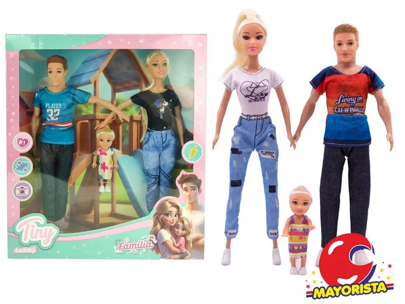 MUNECA TINY Y SU FAMILIA CAJA 33X29 (53519) KADA